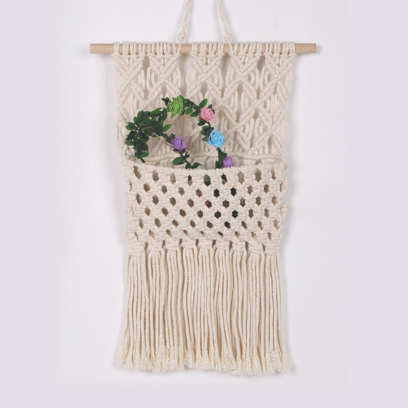 Handcrafted boho cotton rope wall tapestry from Wall & Willow (view 45)