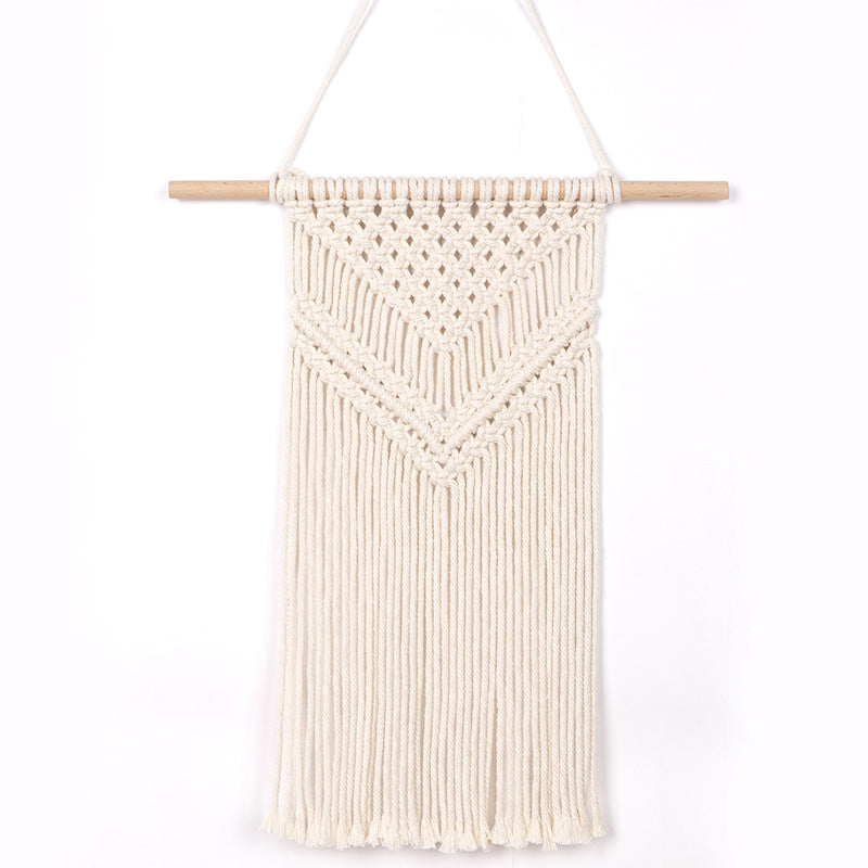 Handcrafted boho cotton rope wall tapestry from Wall & Willow (view 9)