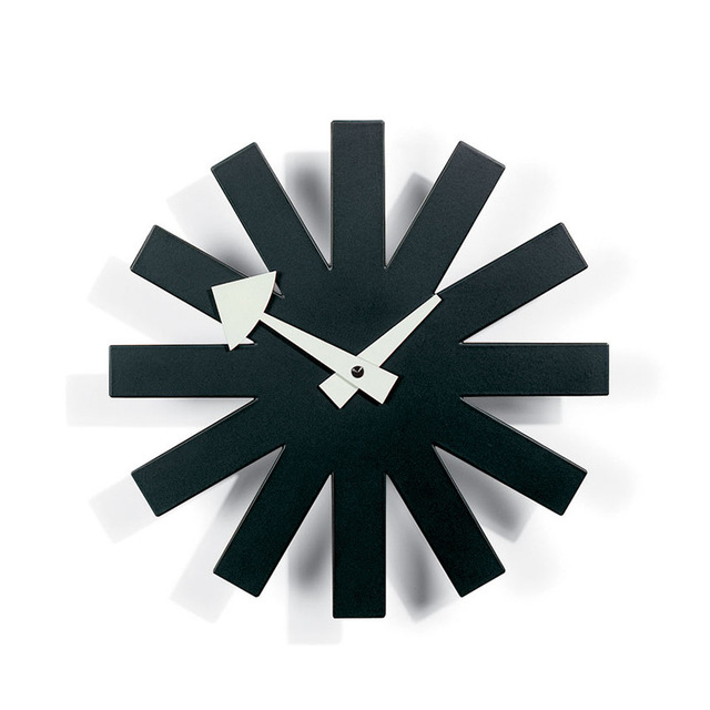 Nordic Elegance Wall Clock - Black