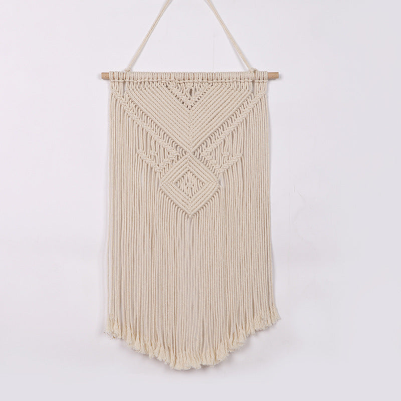 Handcrafted boho cotton rope wall tapestry from Wall & Willow (view 36)