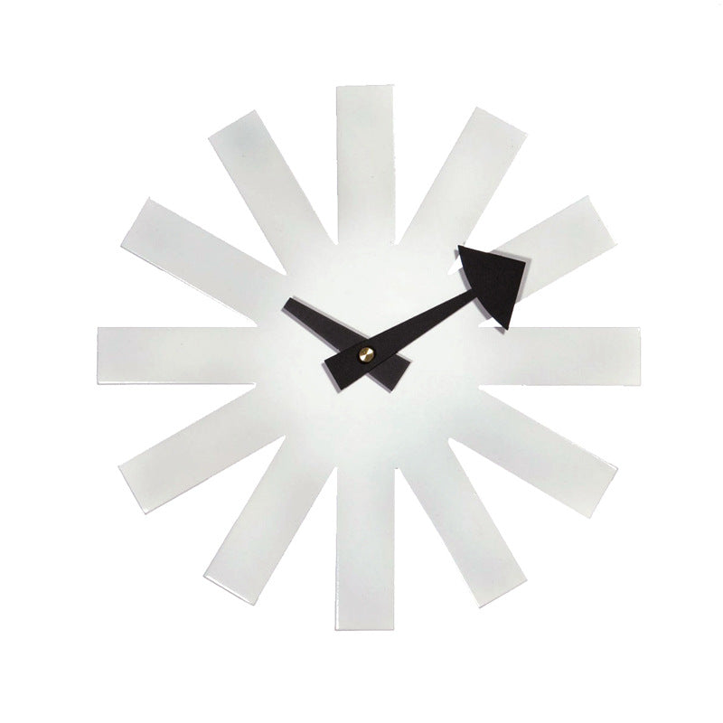 Minimalist Scandinavian black wall clock from Wall & Willow
