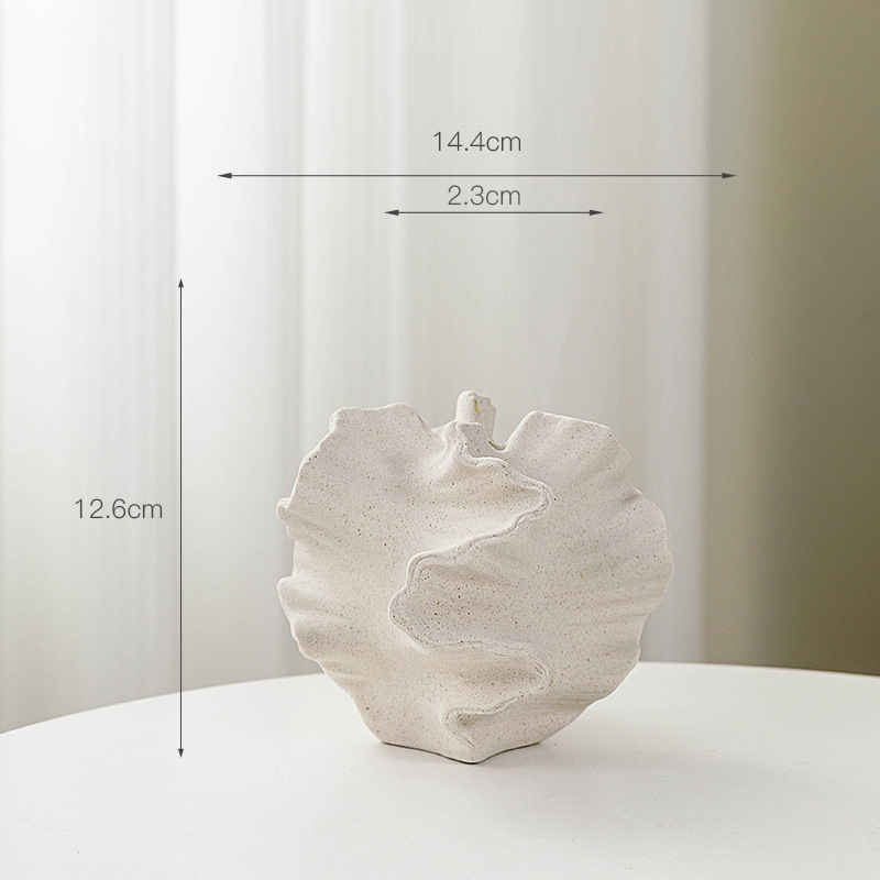 Frosted White Ceramic Vase