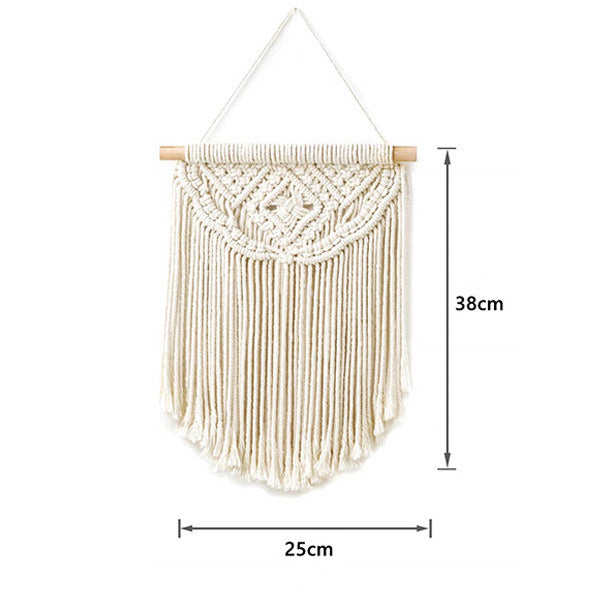 Handcrafted boho cotton rope wall tapestry from Wall & Willow (view 32)