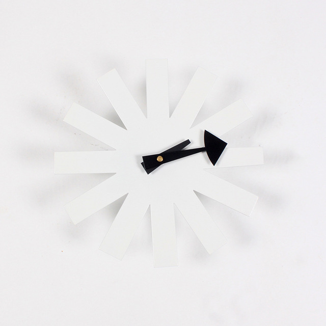 Minimalist Scandinavian black wall clock from Wall & Willow (view 7)