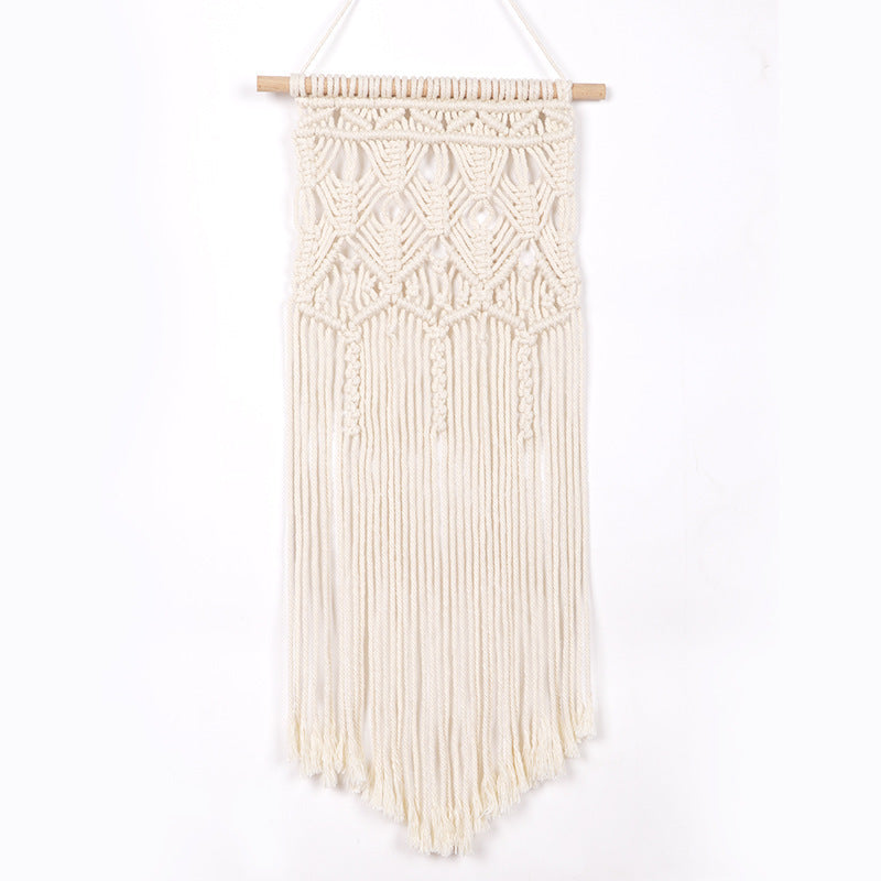 Handcrafted boho cotton rope wall tapestry from Wall & Willow (view 43)