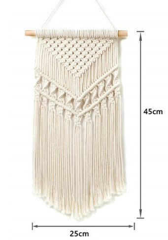 Handcrafted boho cotton rope wall tapestry from Wall & Willow (view 38)