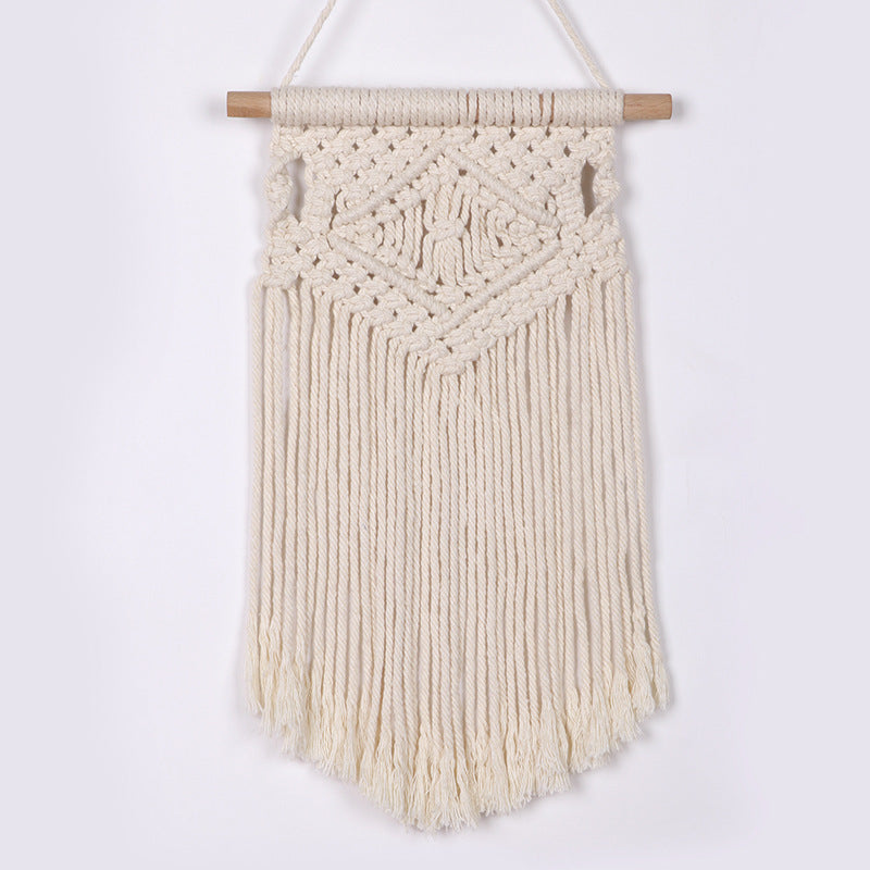 Handcrafted boho cotton rope wall tapestry from Wall & Willow (view 14)